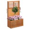 Wooden Raised Garden Bed with Privacy Screen - 25" L x 13" W x 41" H